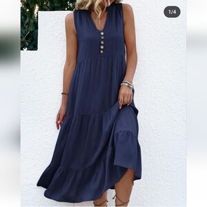 Just fashion now midi blue dress